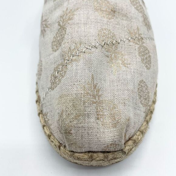 Toms deconstructed Alpargata espadrille Gold Pineapples - W9.5 - Picture 10 of 10